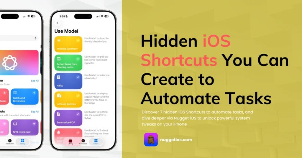 Hidden iOS Shortcuts You Can Create to Automate Tasks